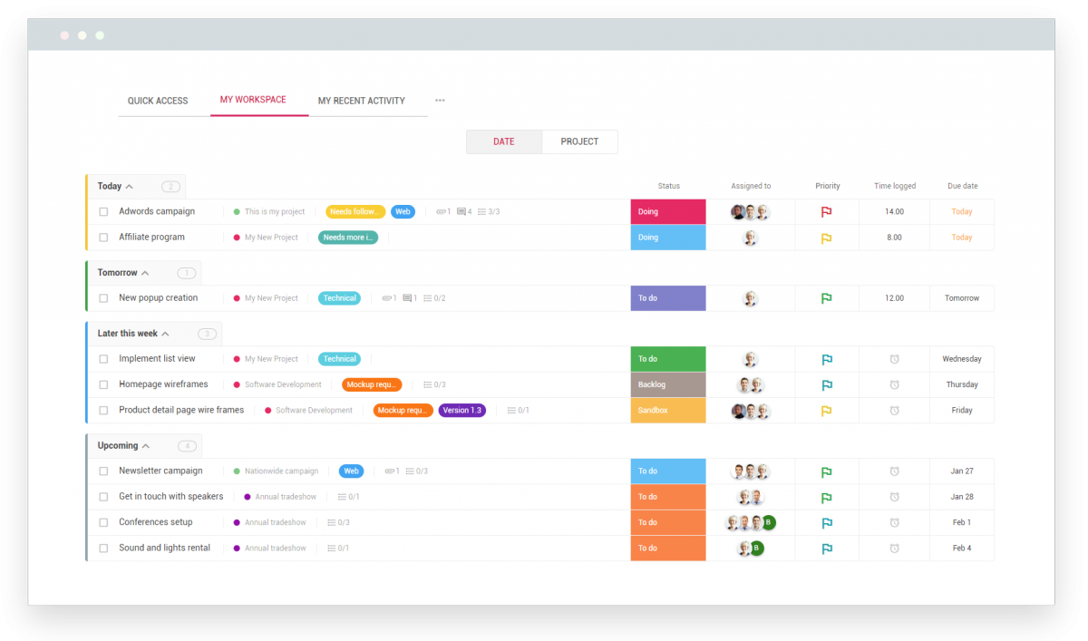 Manage tasks and track your work nutcache