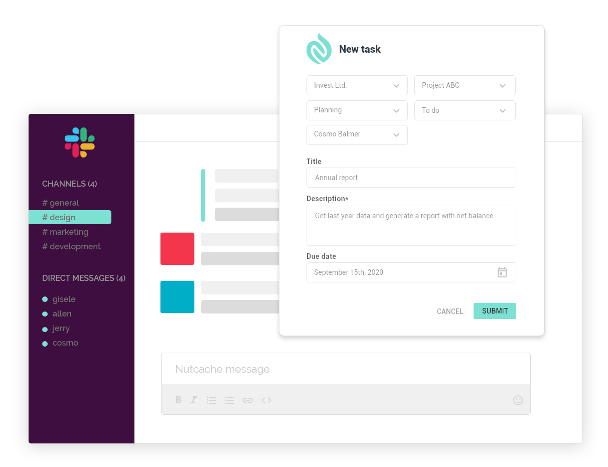 nutcache for slack